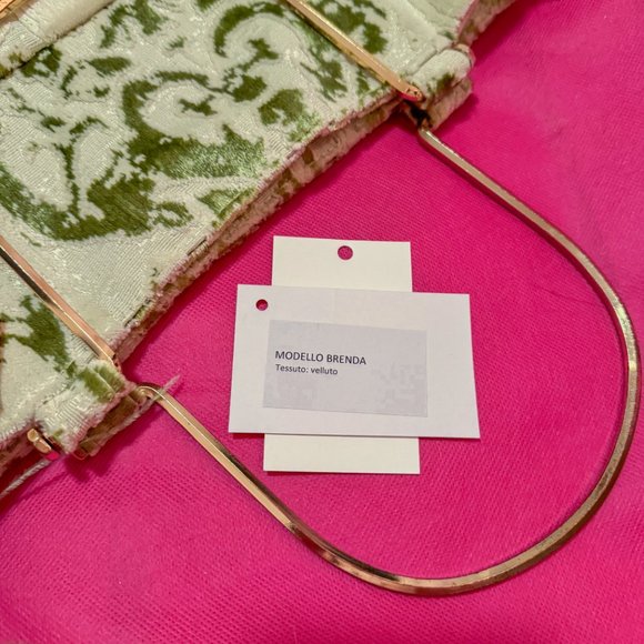 La Milanesa Brenda jacquard tote In Green - Picture 4 of 16